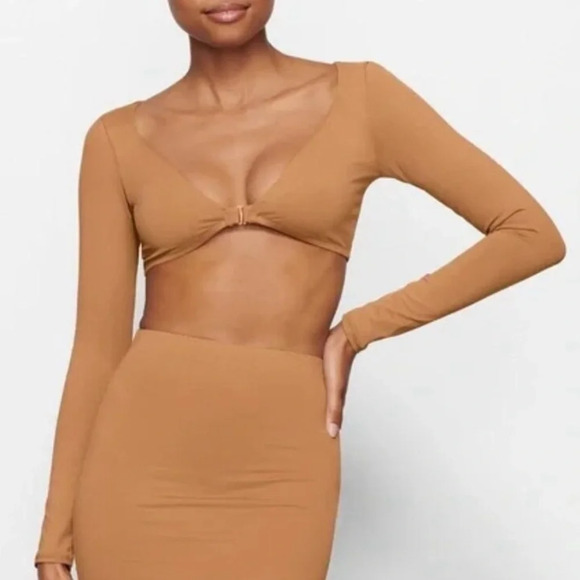 Skims NWOT Signature Swim Long Sleeve Shrug Size XS - Picture 1 of 7